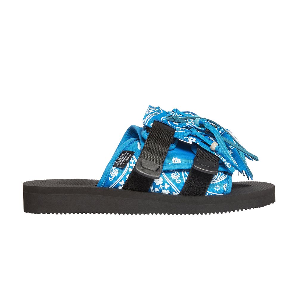 Pre-owned Suicoke Alanui X Moto-cab 'fringed - Blue Ocean' | Men's Size 10