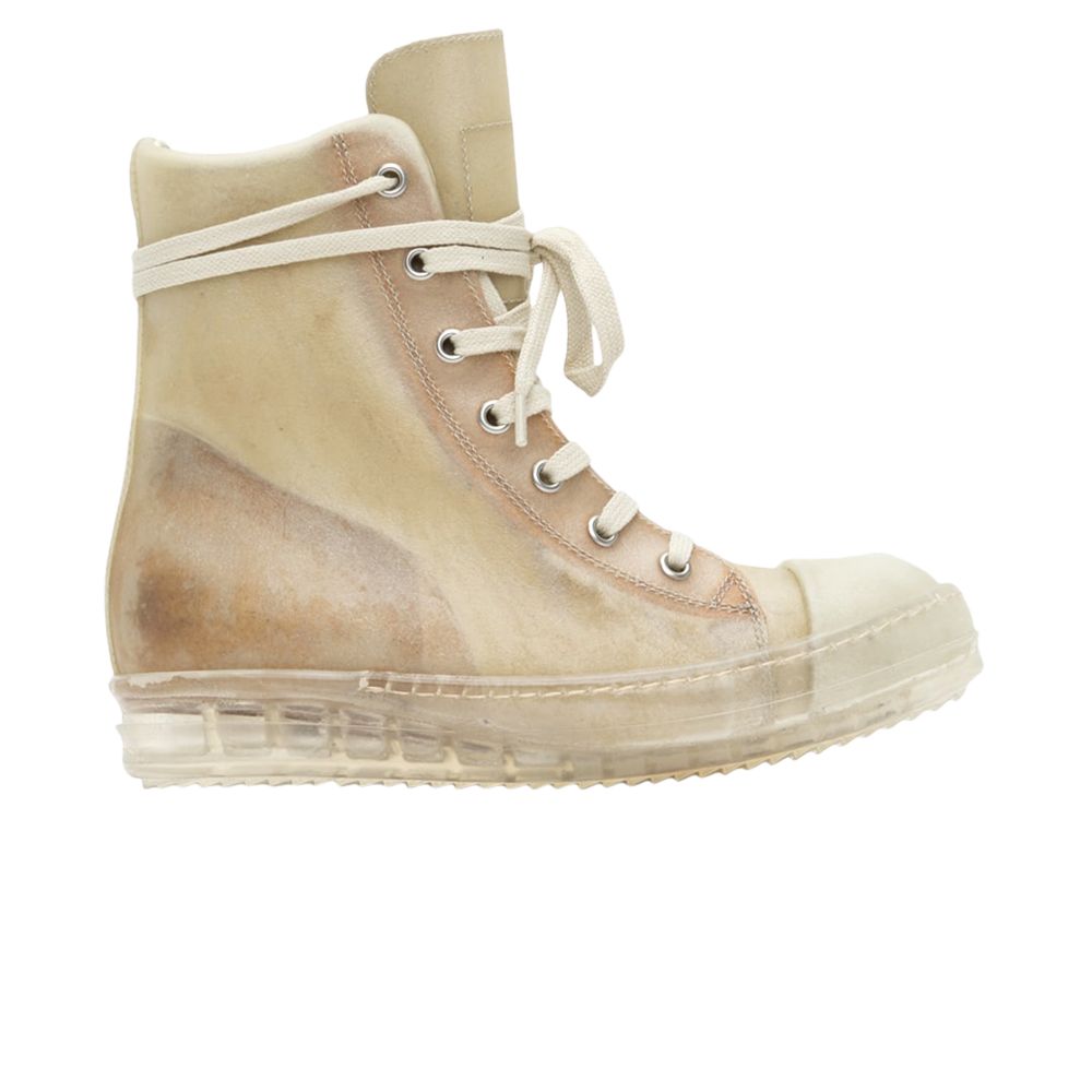 Pre-owned Rick Owens Wmns Edfu High 'natural Transparent' | White | Women's Size 36.5