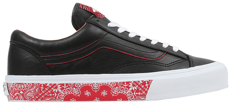 Black racing red vans on sale