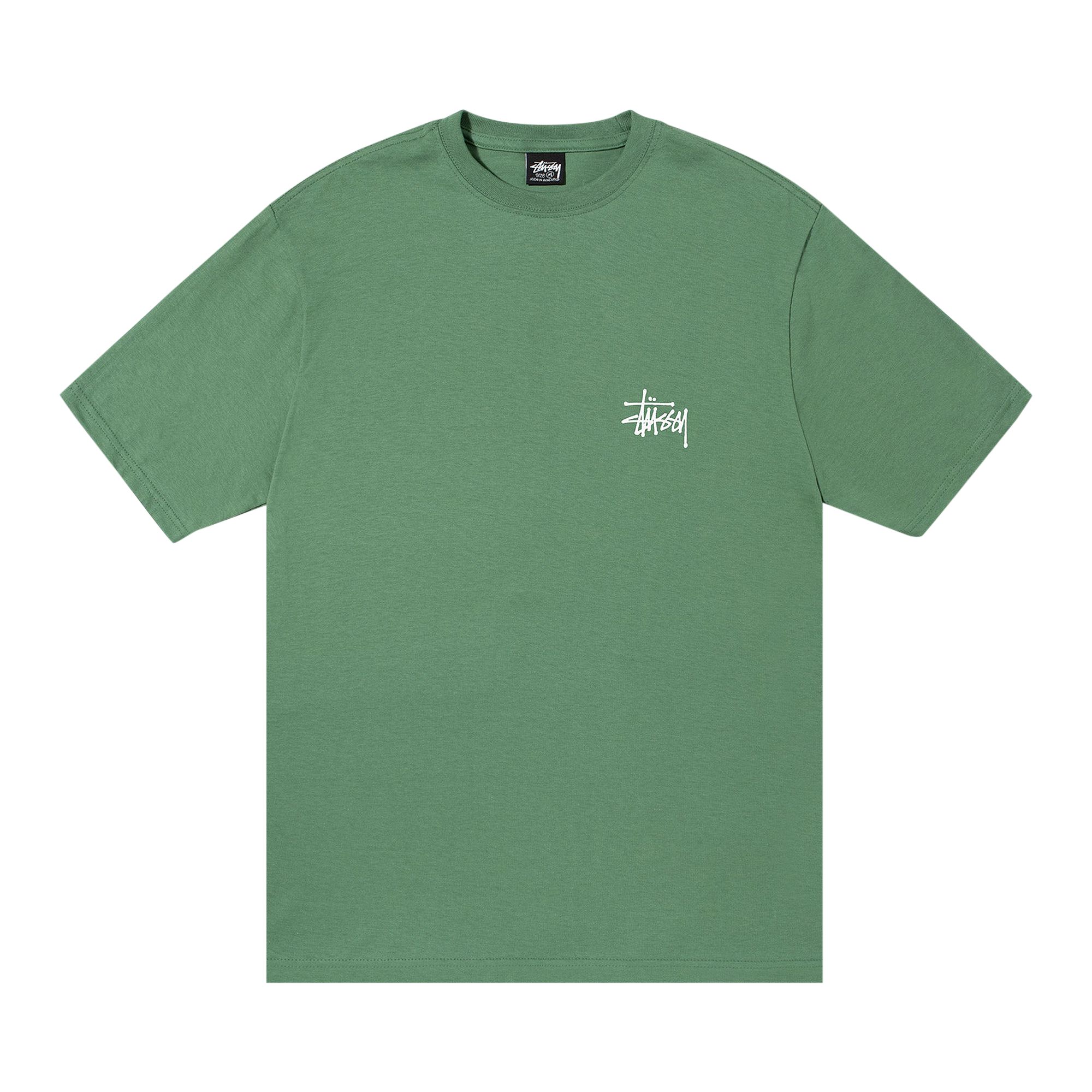 Stussy Basic Logo Tee 'Green' | Men's Size L