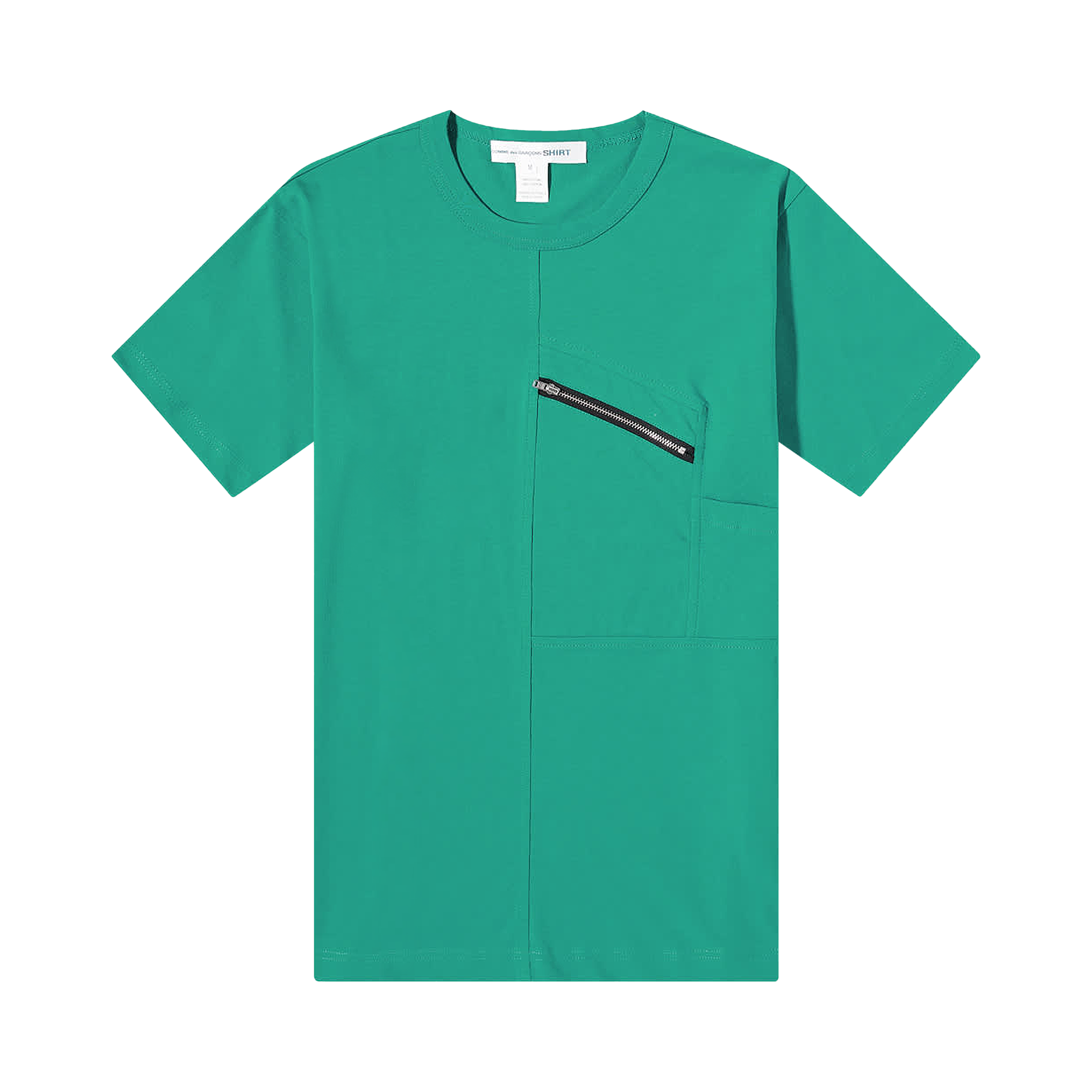 Pre-owned Comme Des Garçons Shirt Zip T-shirt 'green'