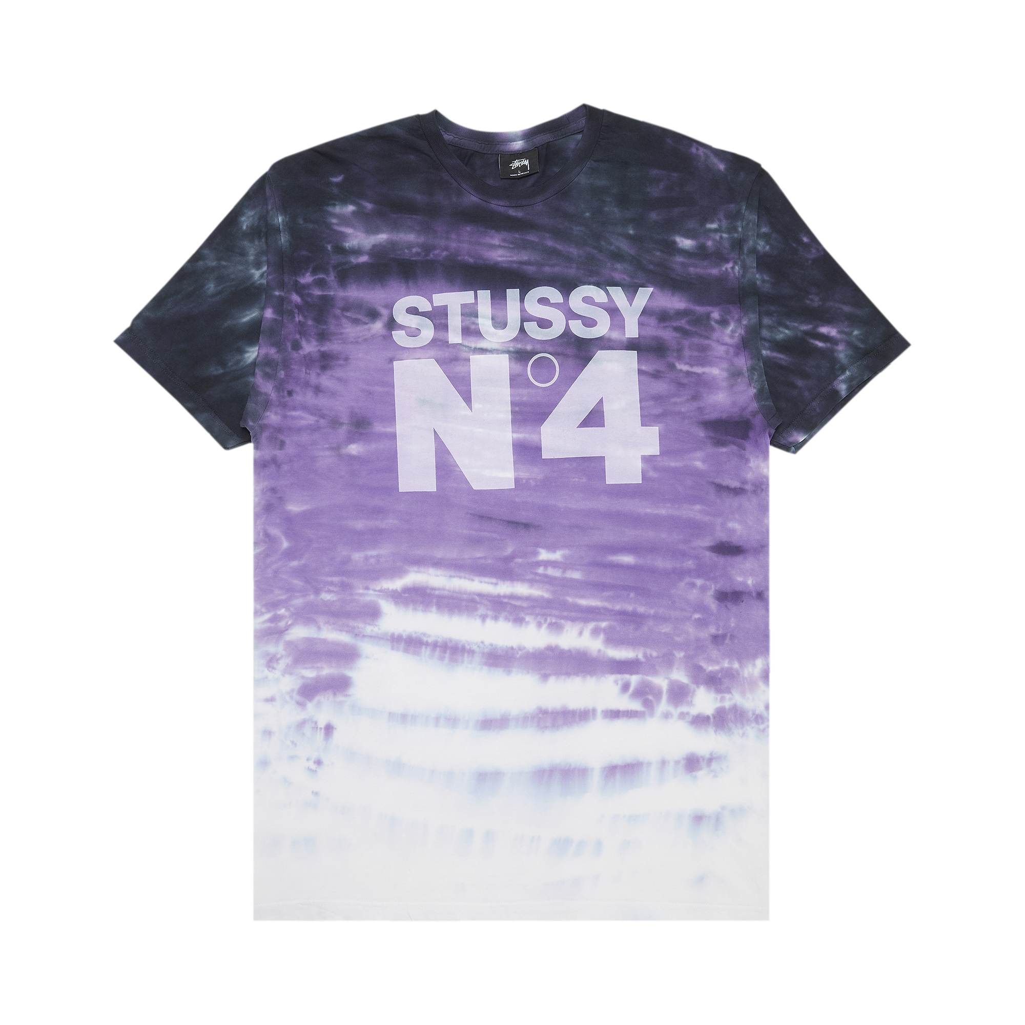 Pre-owned Stussy No.4 Tie Dye Tee 'purple'