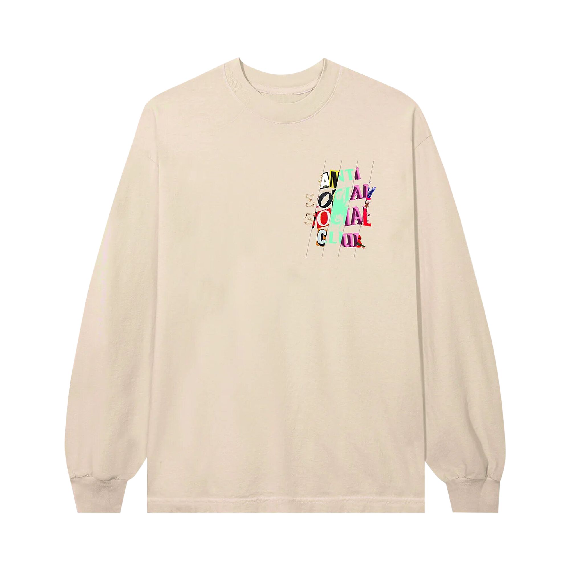 Anti Social Social Club Radness Cement Long-Sleeve Tee 'Cream' | Men's Size XL