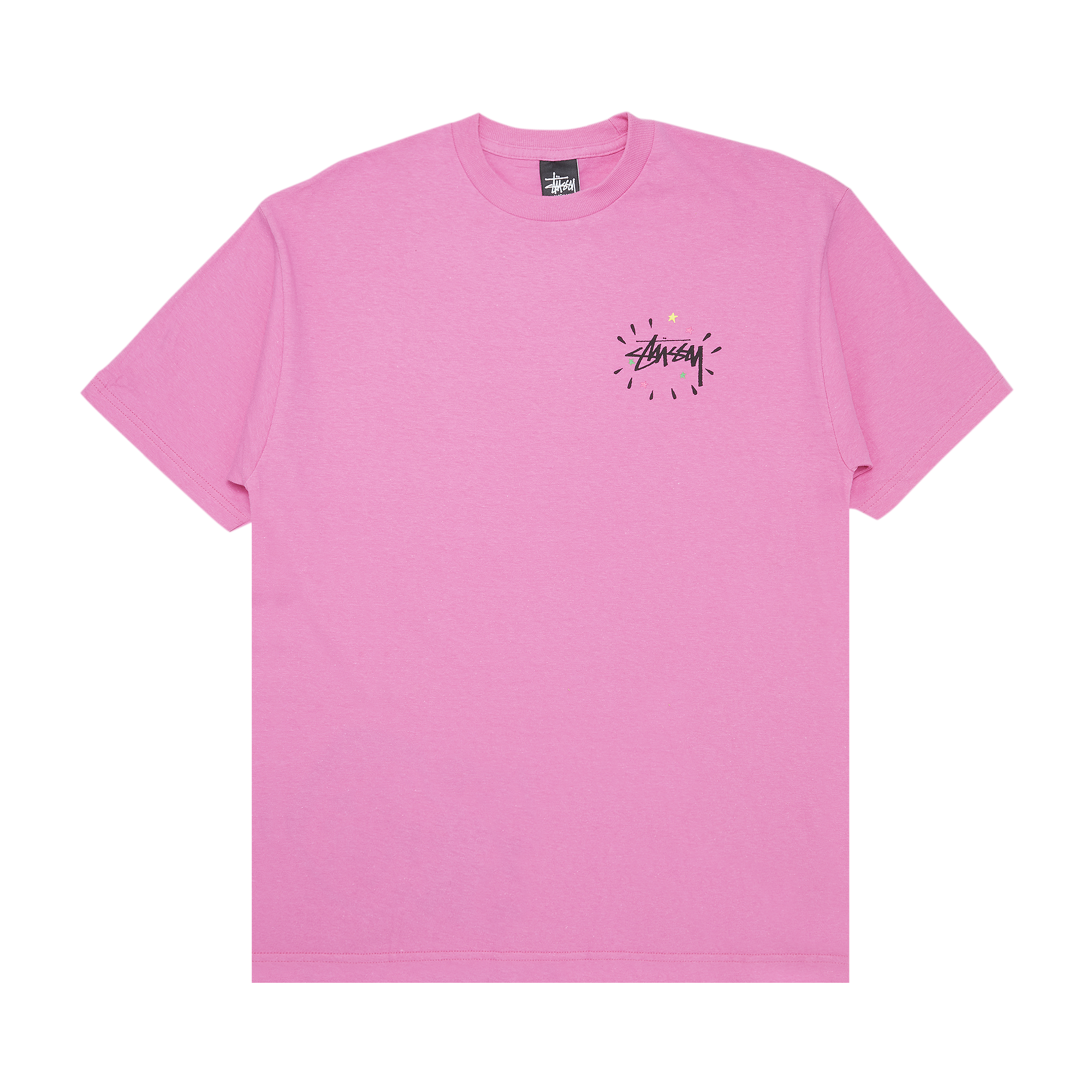 Pre-owned Stussy Cropped Skull Tee 'pink'