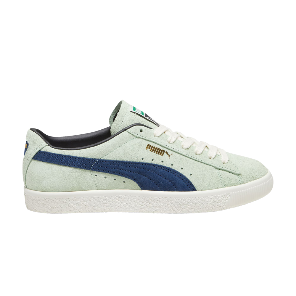Pre-owned Puma Suede Vintage 'mint Navy' In Green