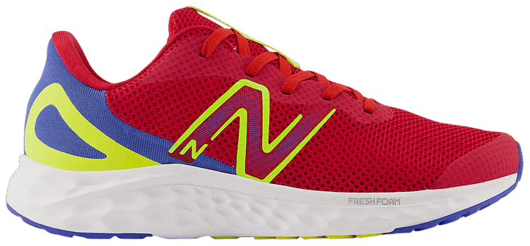 New Balance Fresh Foam Arishi v4 Big Kid X Wide Team Red Cosmic Pineapple