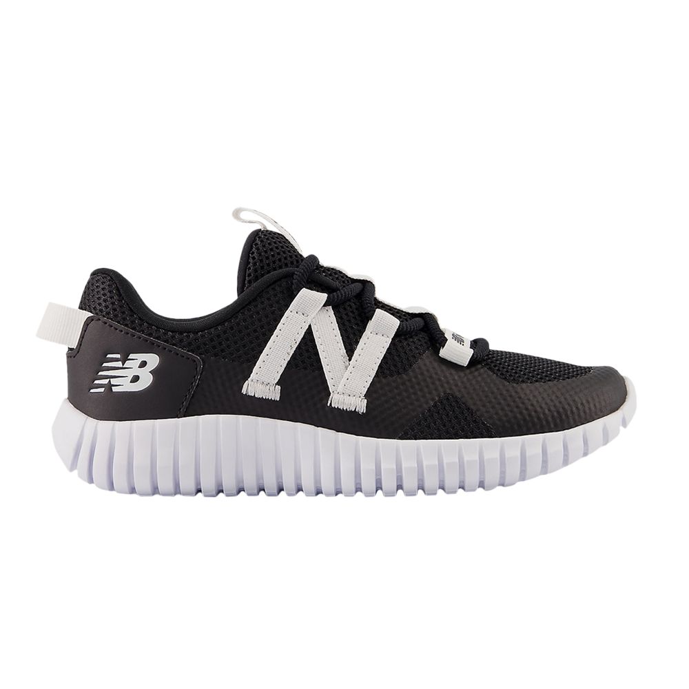 Pre-owned New Balance Playgruv V2 Bungee Little Kid Wide 'black White' | Kid's Size 10.5