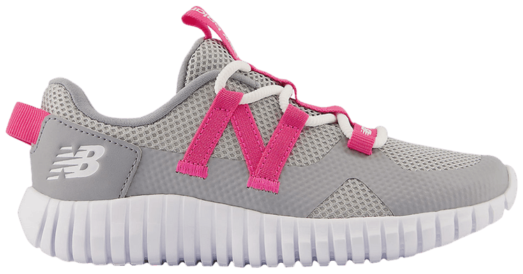 New Balance Playgruv v2 Bungee Little Kid Wide Grey Hi Pink