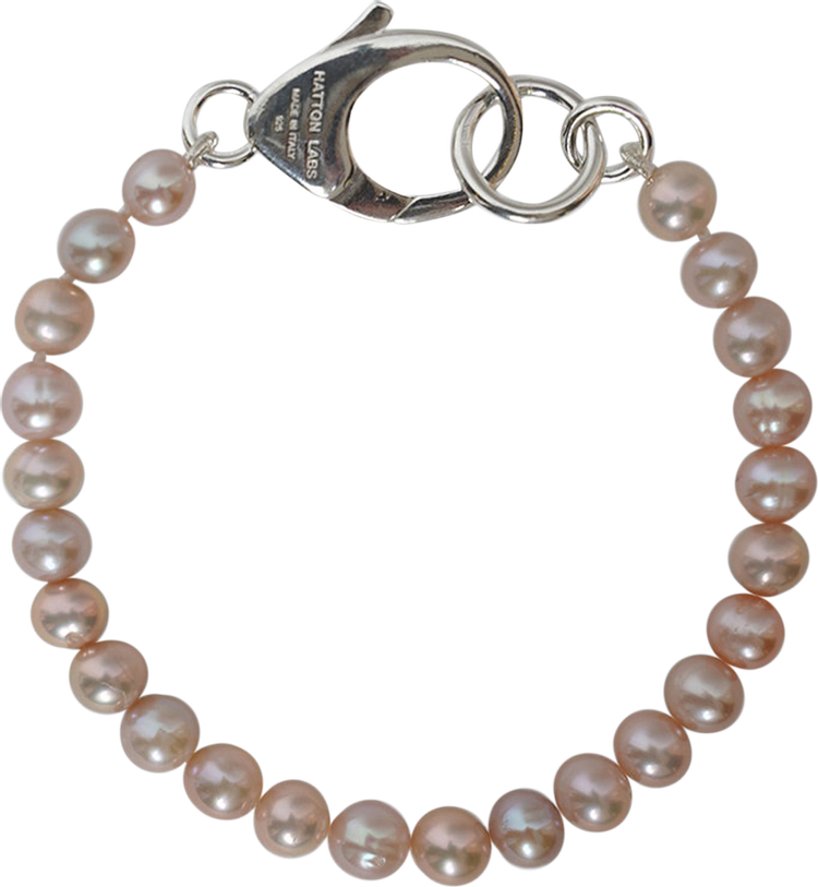 Hatton Labs Mauve Classic Pearl Bracelet 'Silver'