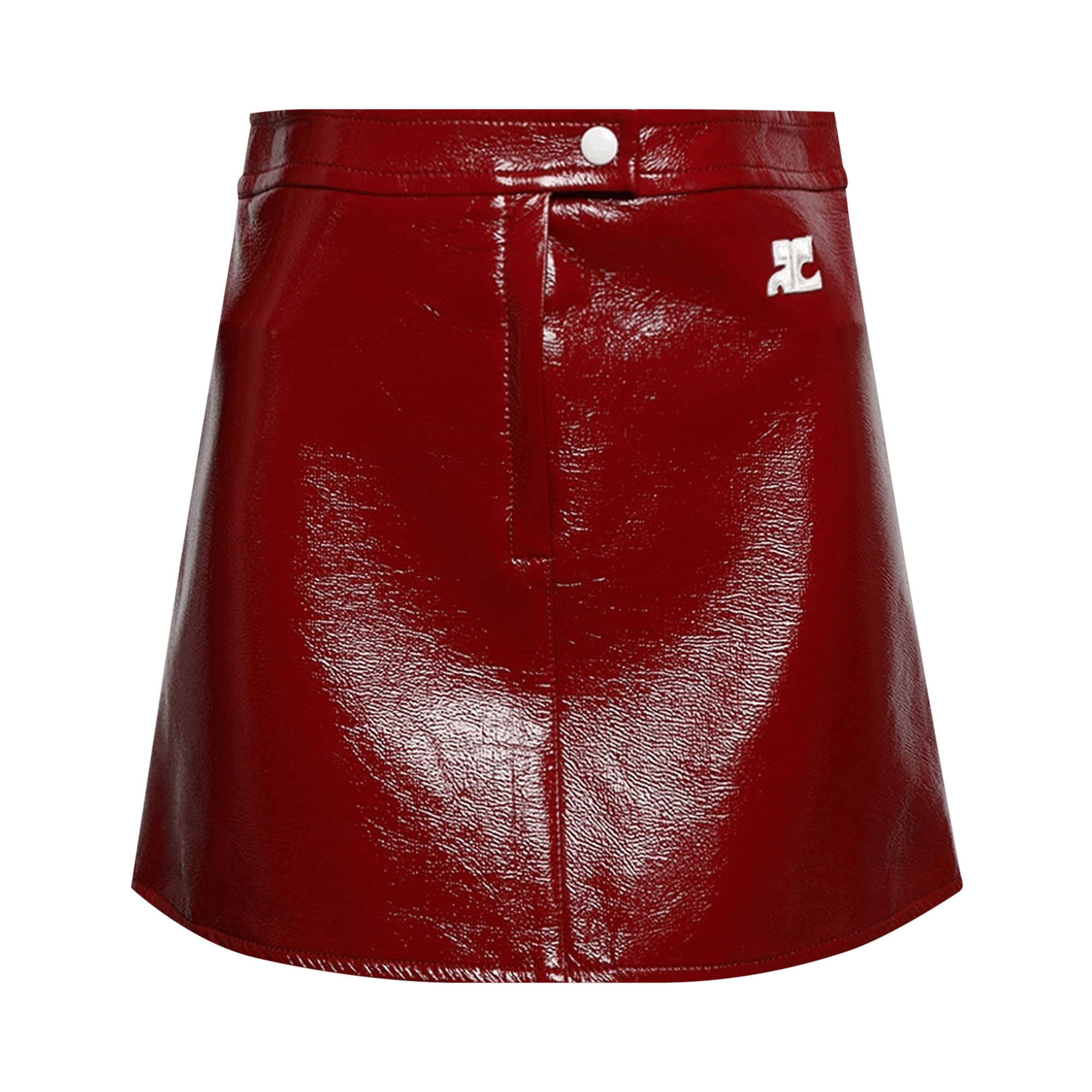 Courrèges Ellipse twill mini skirt - Black
