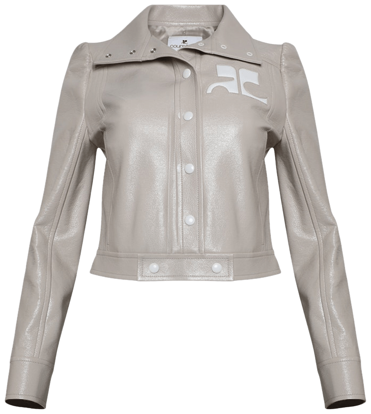 Courreges Vinyl Jacket Mastic Grey