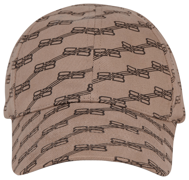 Balenciaga BB Monogram Cap BeigeBrown