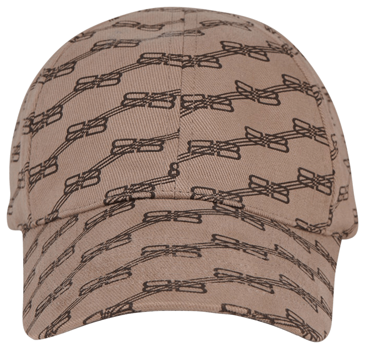 Balenciaga BB Monogram Cap 'Beige/Brown'