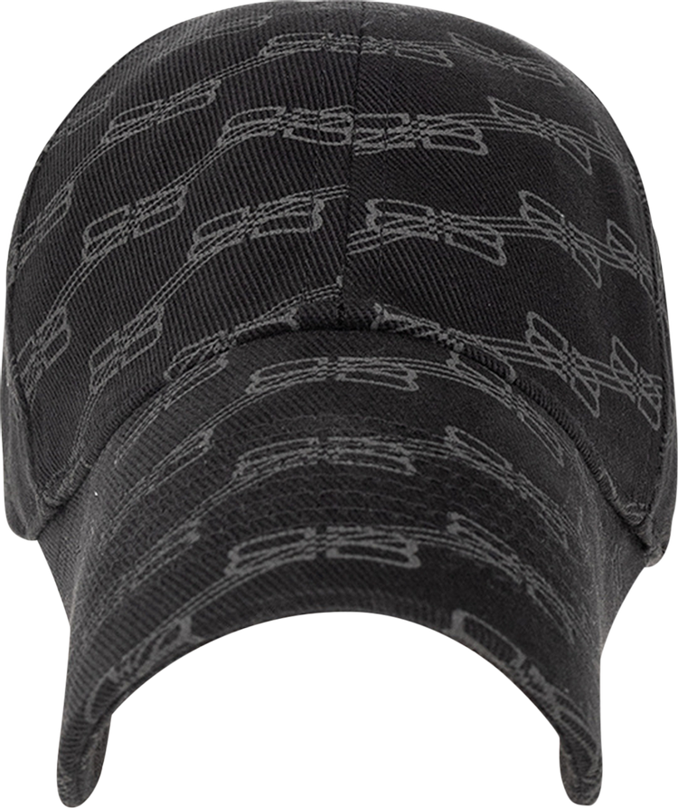 Balenciaga BB Monogram Cap 'Black/Grey'