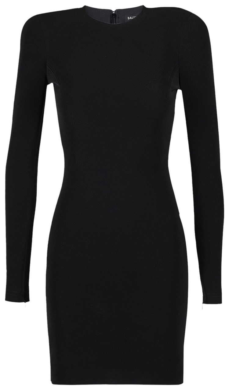 Buy Balenciaga Twill Mini Dress 'Black' - 725079 TMO70 1000 | GOAT