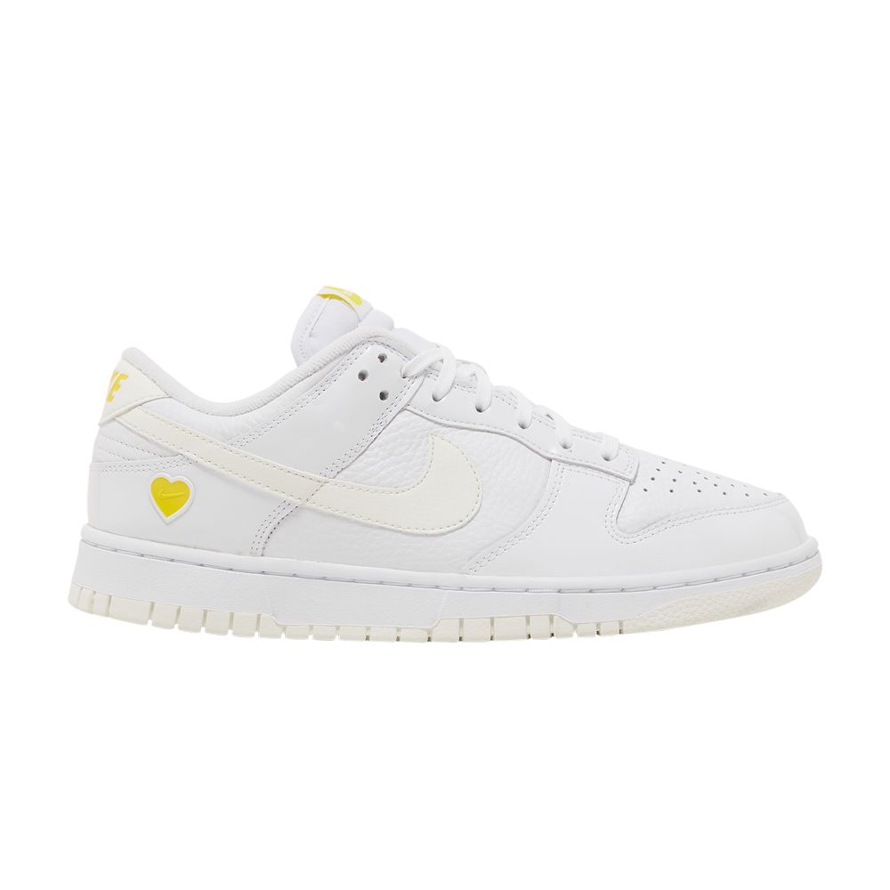 Pre-owned Nike Wmns Dunk Low 'valentine's Day - Yellow Heart' In White