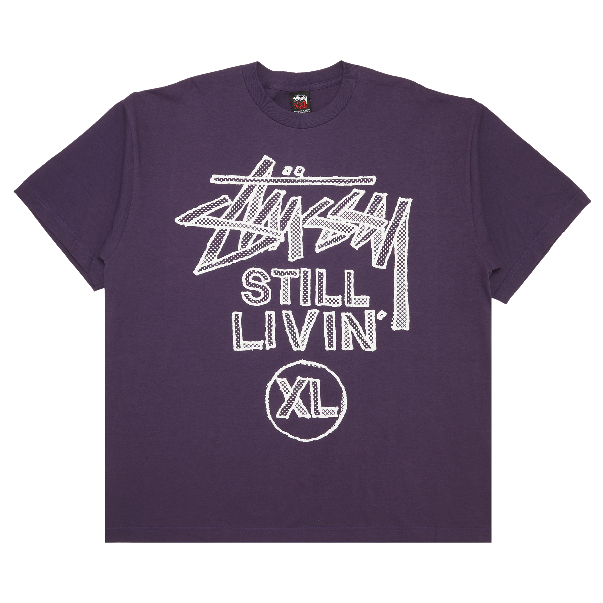 Pre-owned Stussy Still Livin' Xl Tee 'purple'