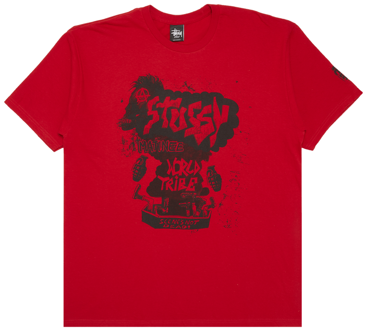 Stussy Scenes Not Dead Tee Red