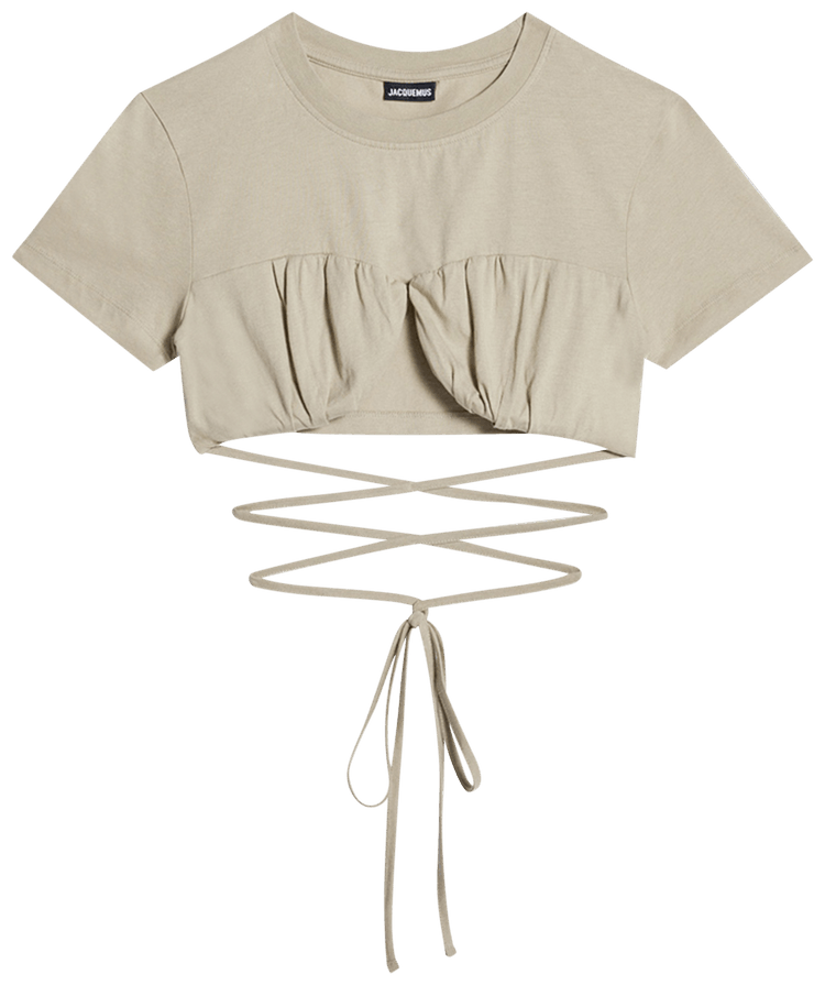 Jacquemus Le T Shirt Baci Light Khaki