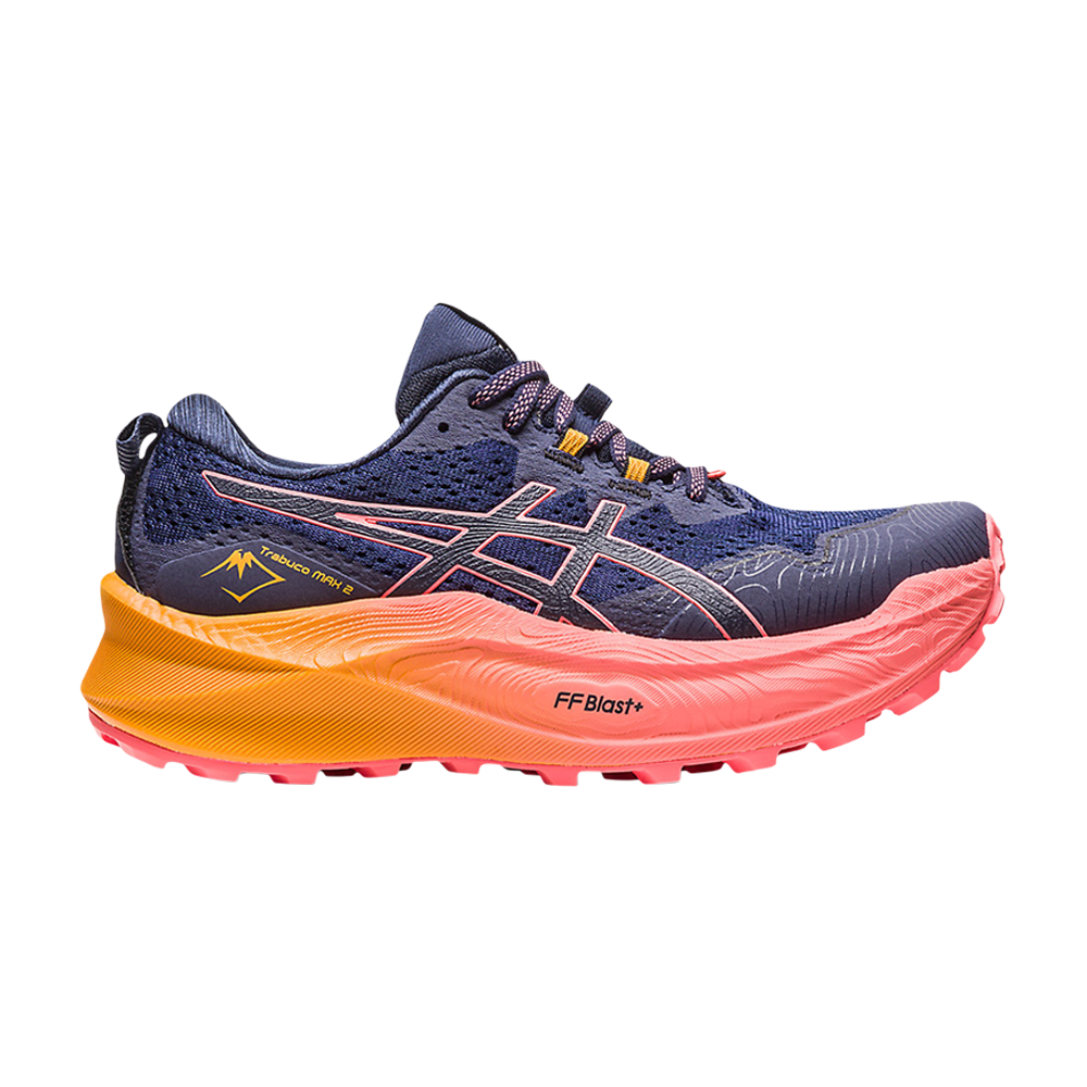 Pre-owned Asics Wmns Trabuco Max 2 'midnight Papaya' In Blue