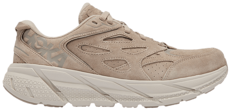ロク Hoka Unisex Clifton L Suede Road Running Shoes - Hillmalaya