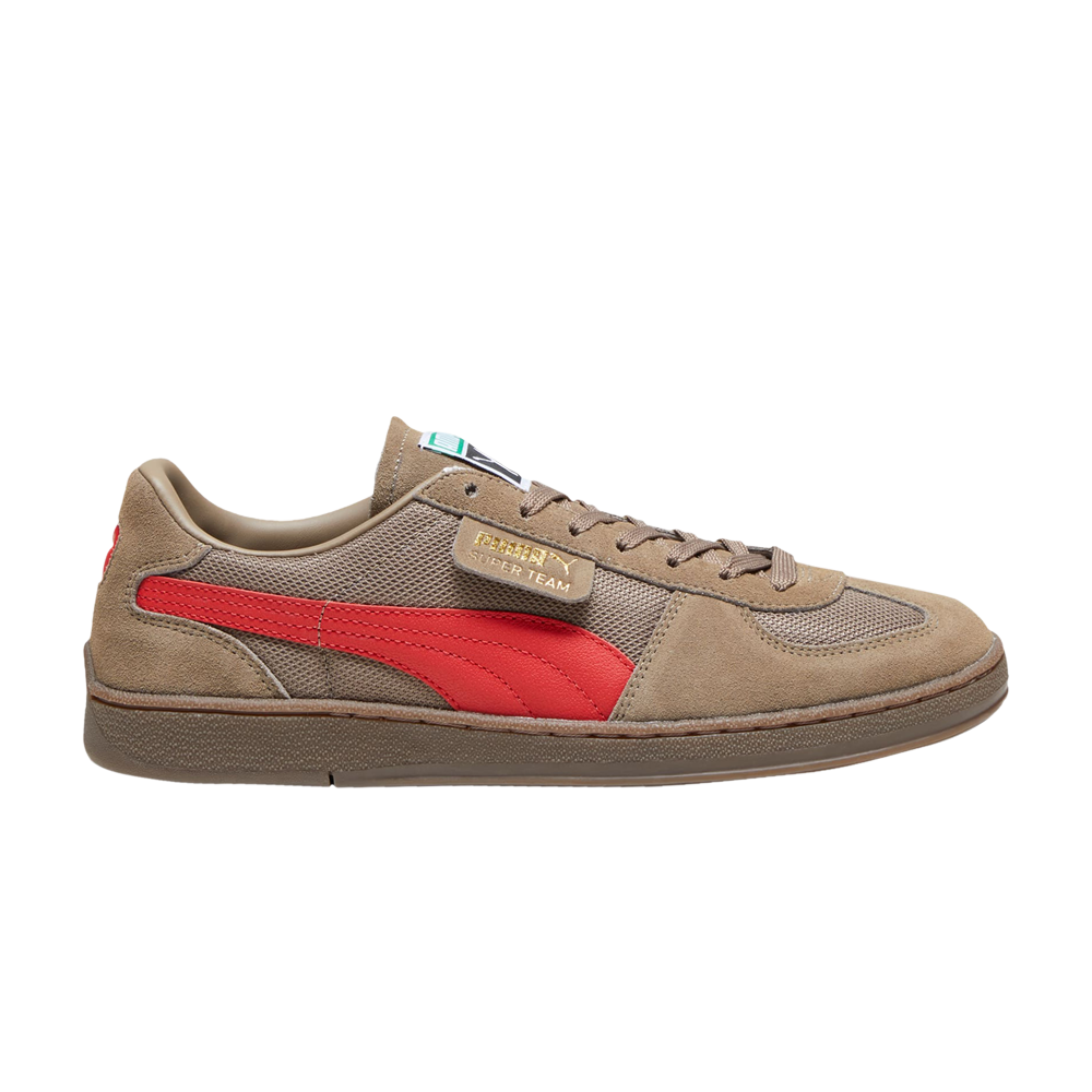 Pre-owned Puma Super Team Og 'totally Taupe Red' In Brown
