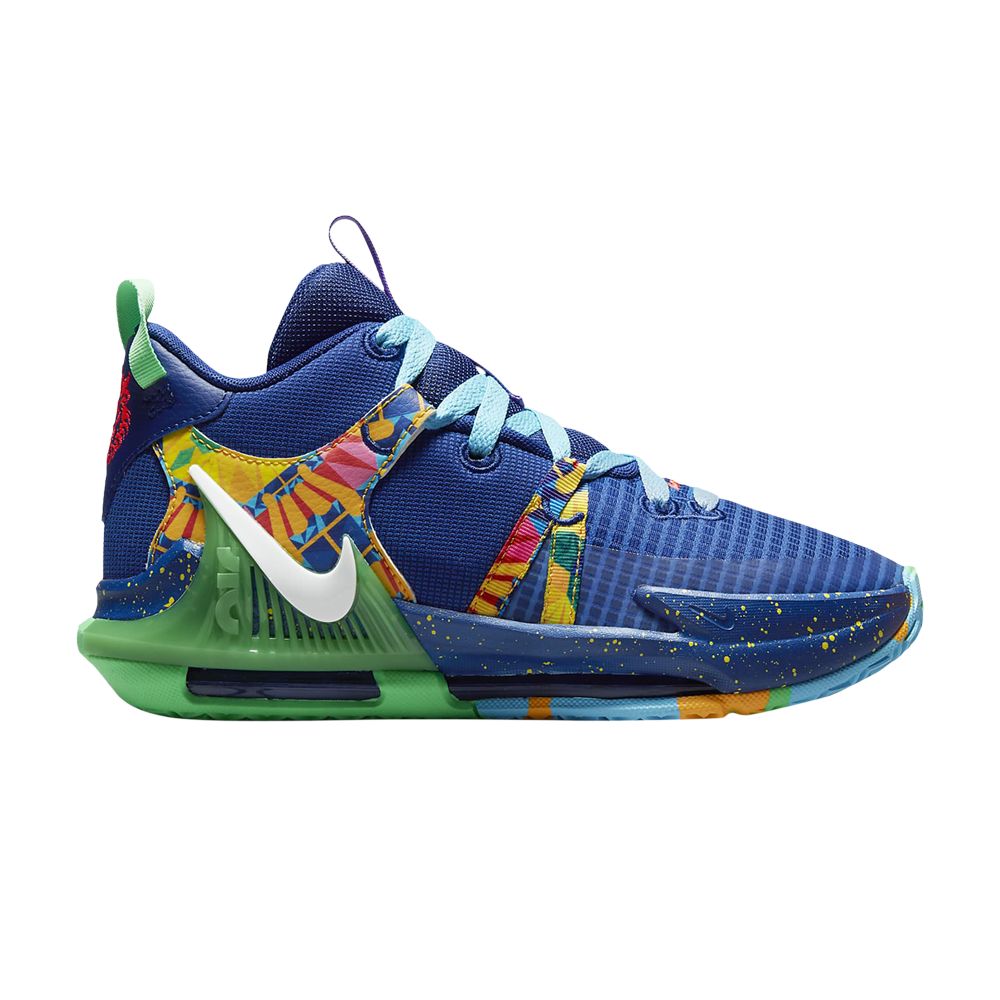 Nike LeBron Witness 7 GS 'Kaleidoscope' | Blue | Kid's Size 6.5 - DQ8650-400