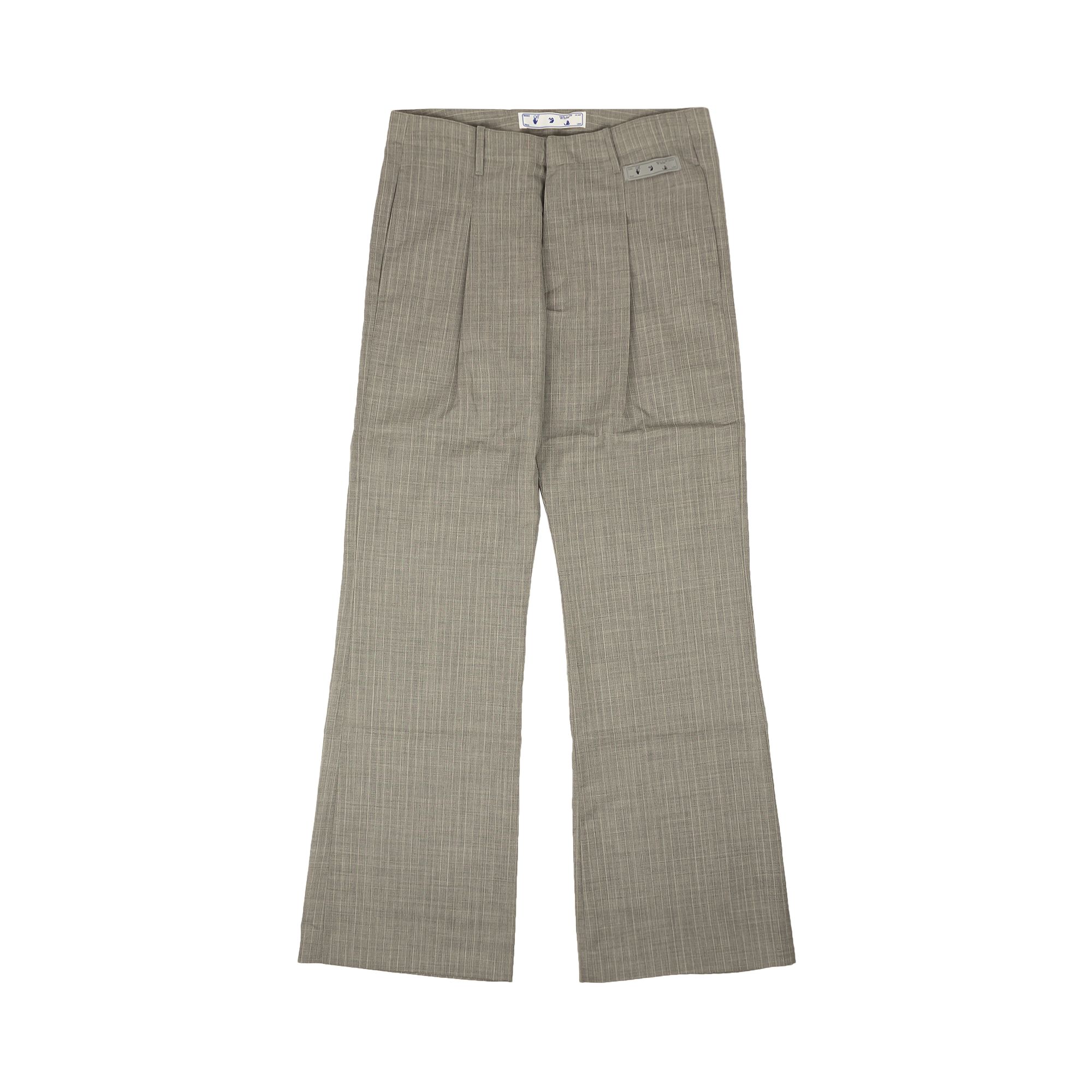Pre-owned Off-white Low Cut Formal Pants 'light Grey' | Men's Size 44