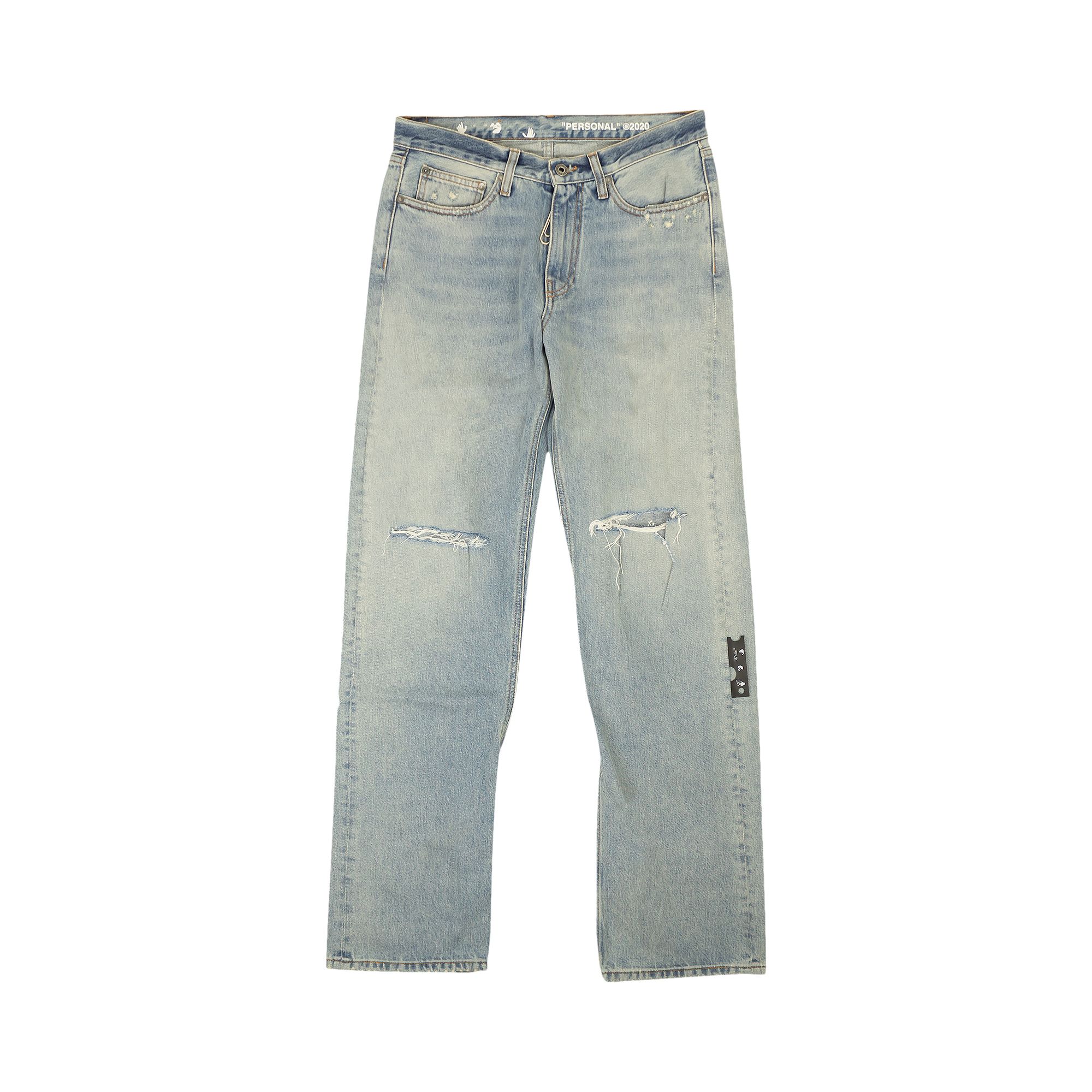 Off-White Diag Broken Jeans 'Blue' | Men's Size 36