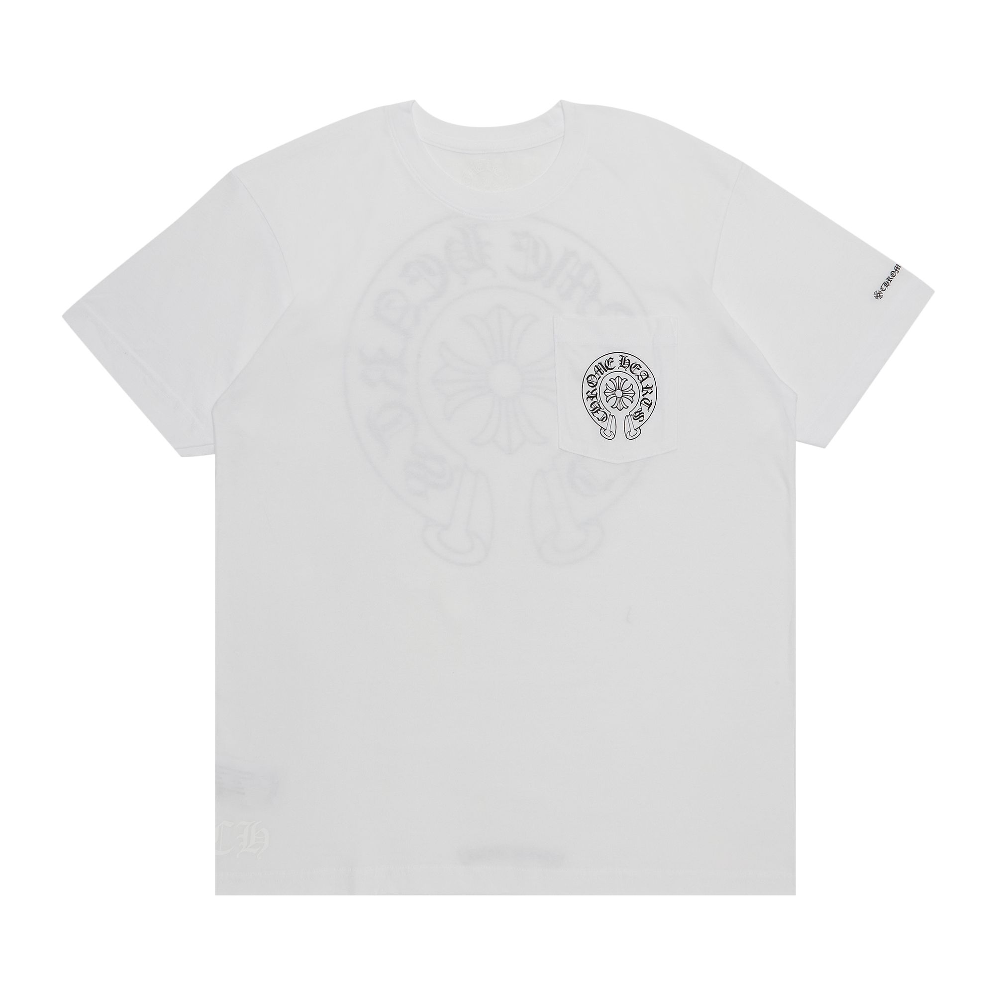 Chrome Hearts Horseshoe Logo Pocket T-Shirt 'White' | Men's Size 2XL