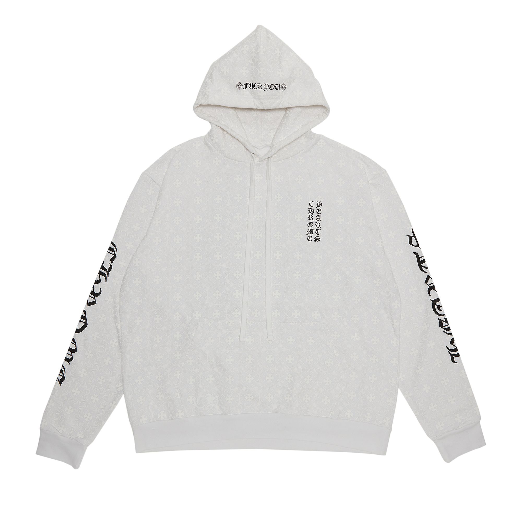 Chrome Hearts Plus Cross Horseshoe Hoodie 'White' | Men's Size XL