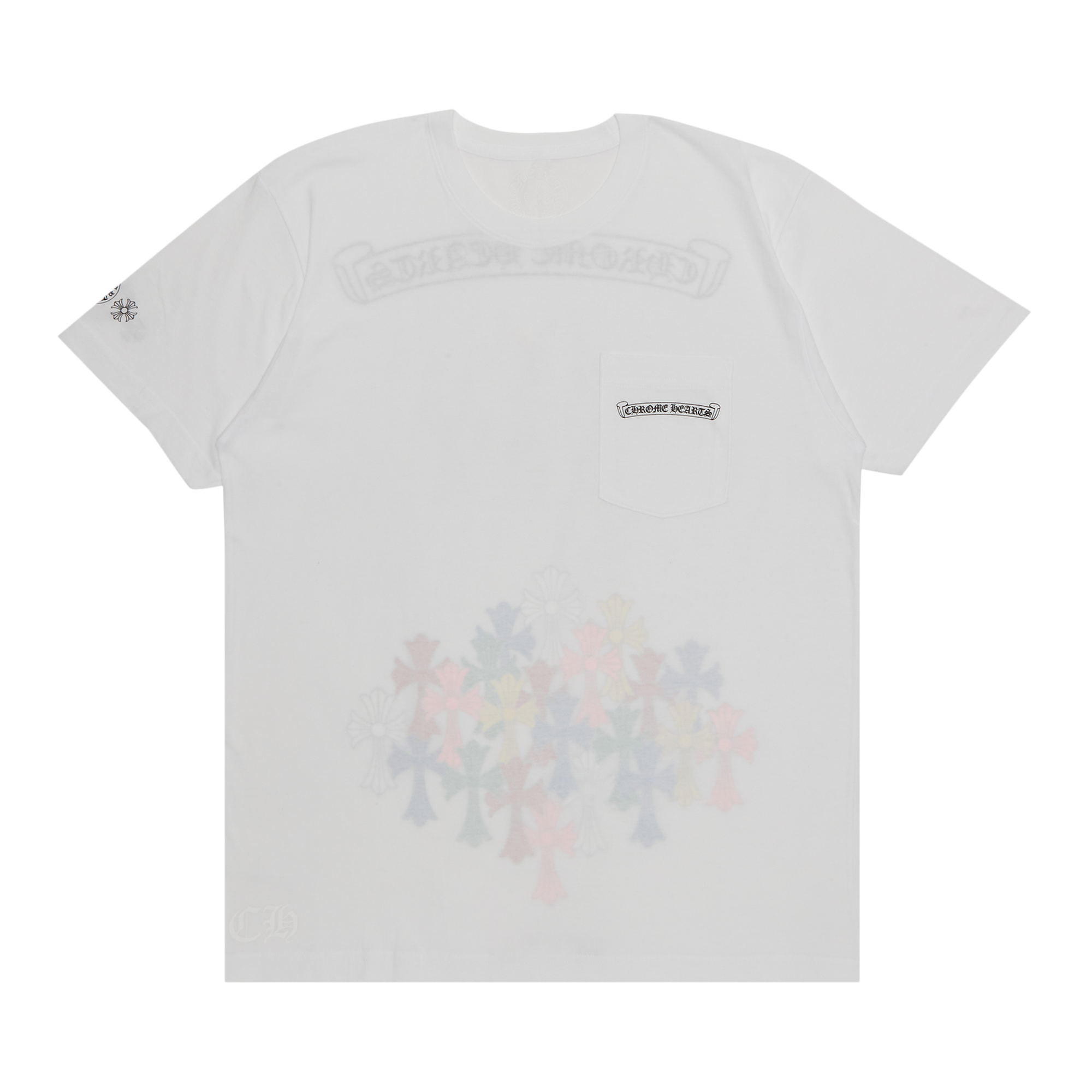 Pre-owned Chrome Hearts Cross T-shirt 'white'