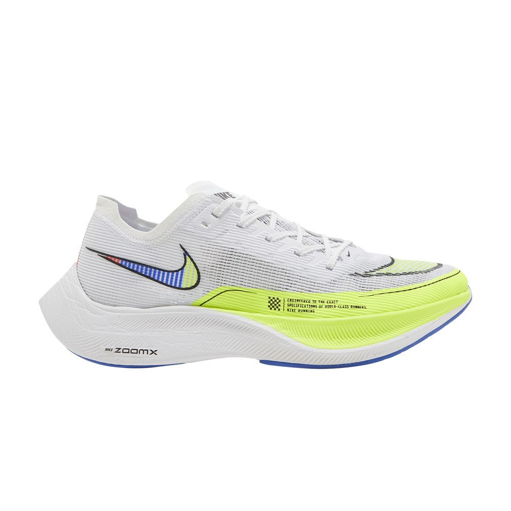 Nike ZoomX Vaporfly Next% 2 'White Volt Racer Blue' | Men's Size 10.5