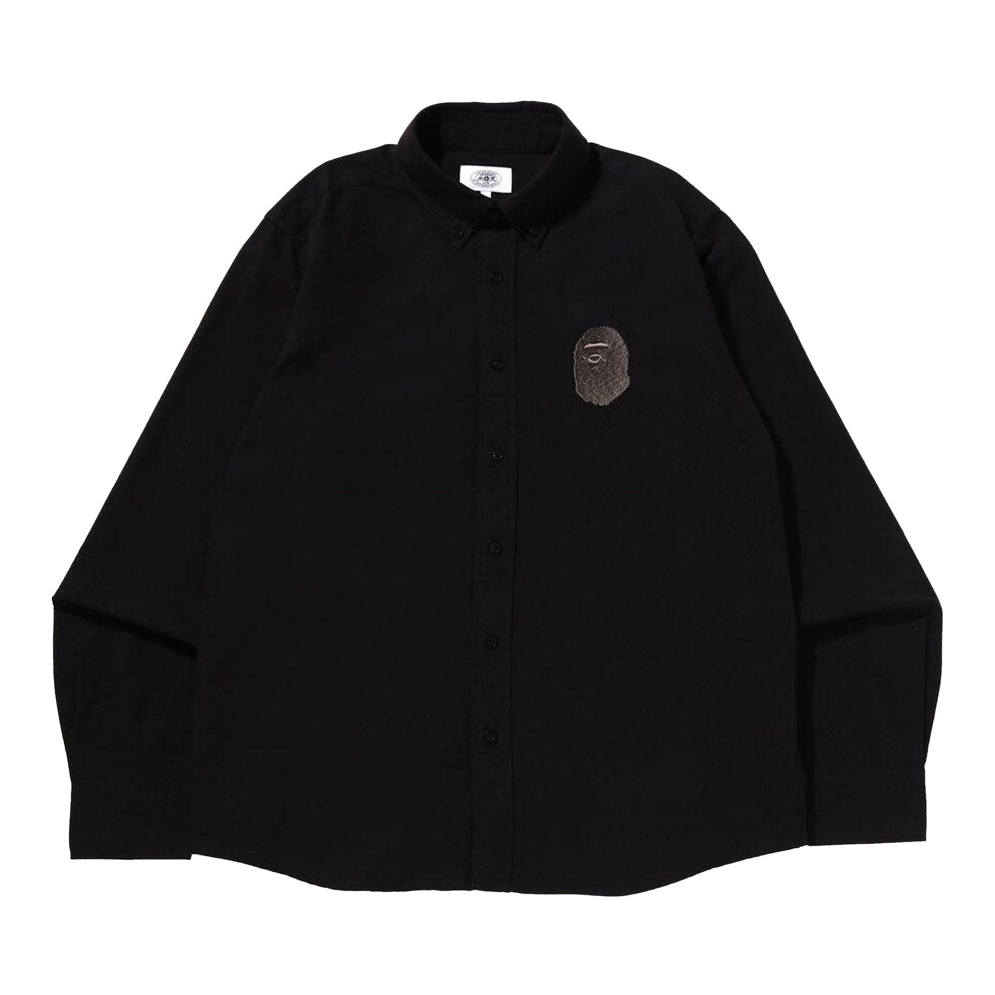 Pre-owned Bape One Point Corduroy Relaxed Fit Shirt 'black'