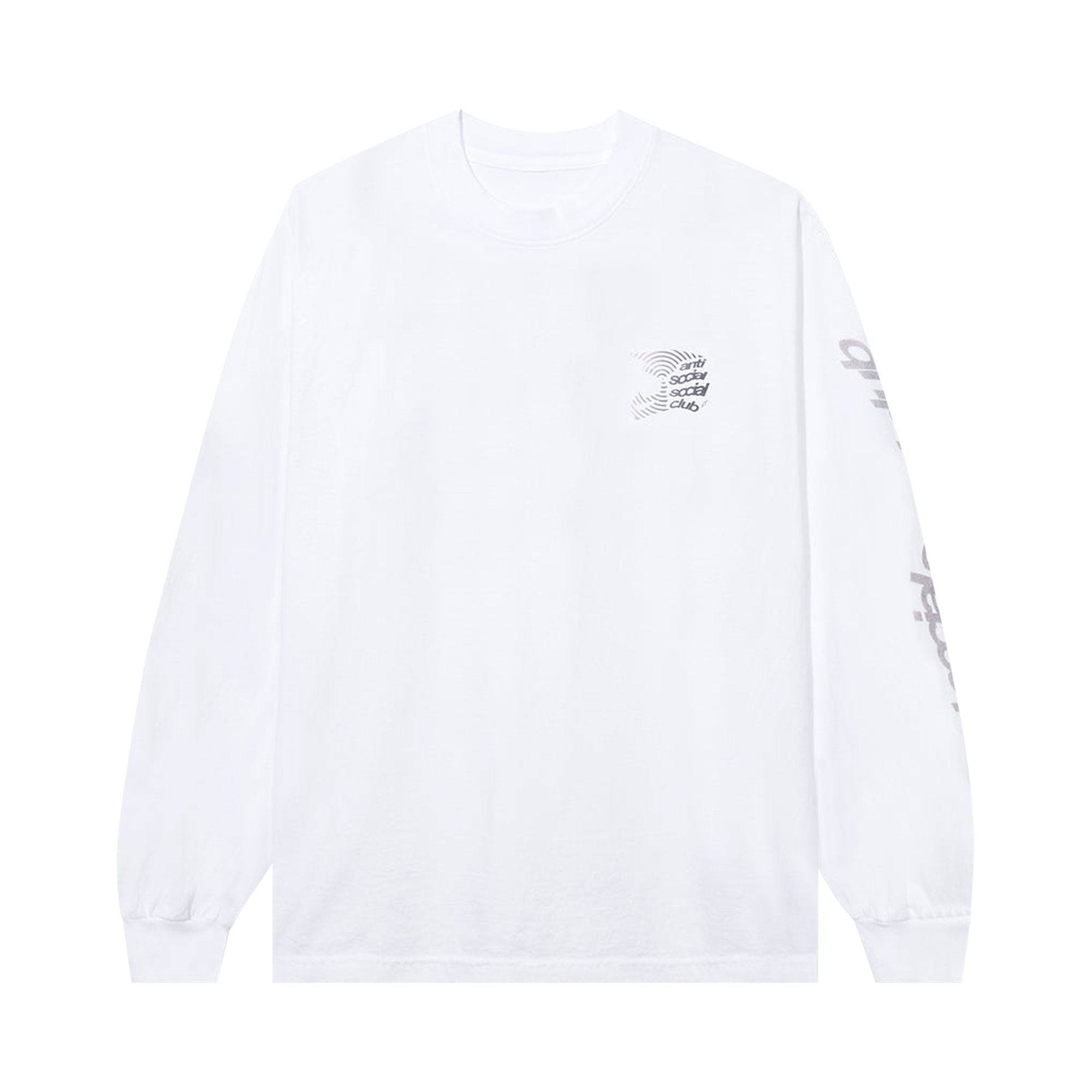 Pre-owned Anti Social Social Club X Alpine Stars Helmet Long-sleeve Tee 'white' | Men's Size Xxl