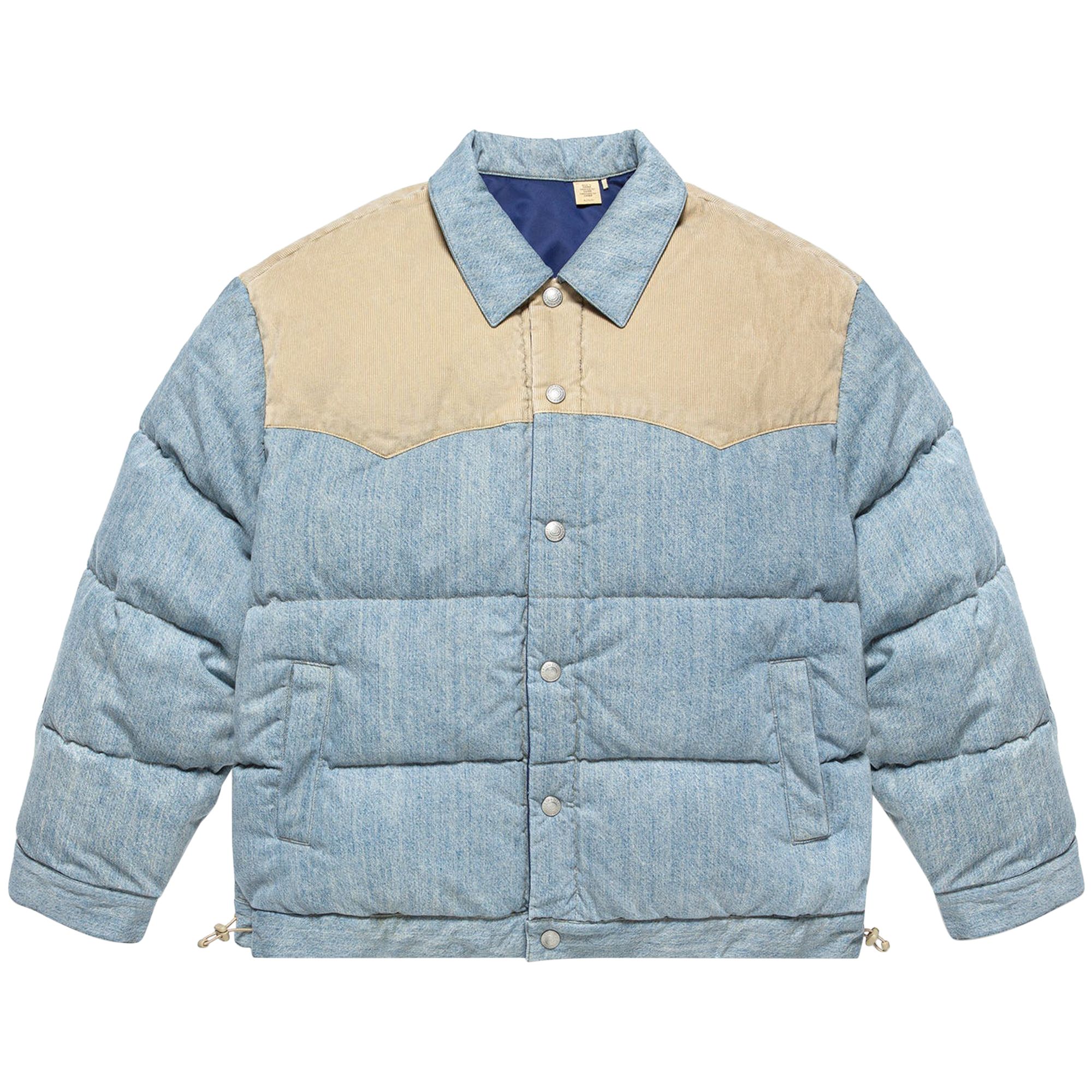 Pre-owned Clot X Levi's Reversible Denim Puffer 'blue'