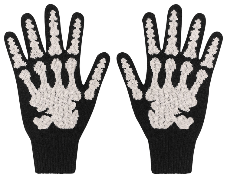 Saint laurent skeleton gloves 2025