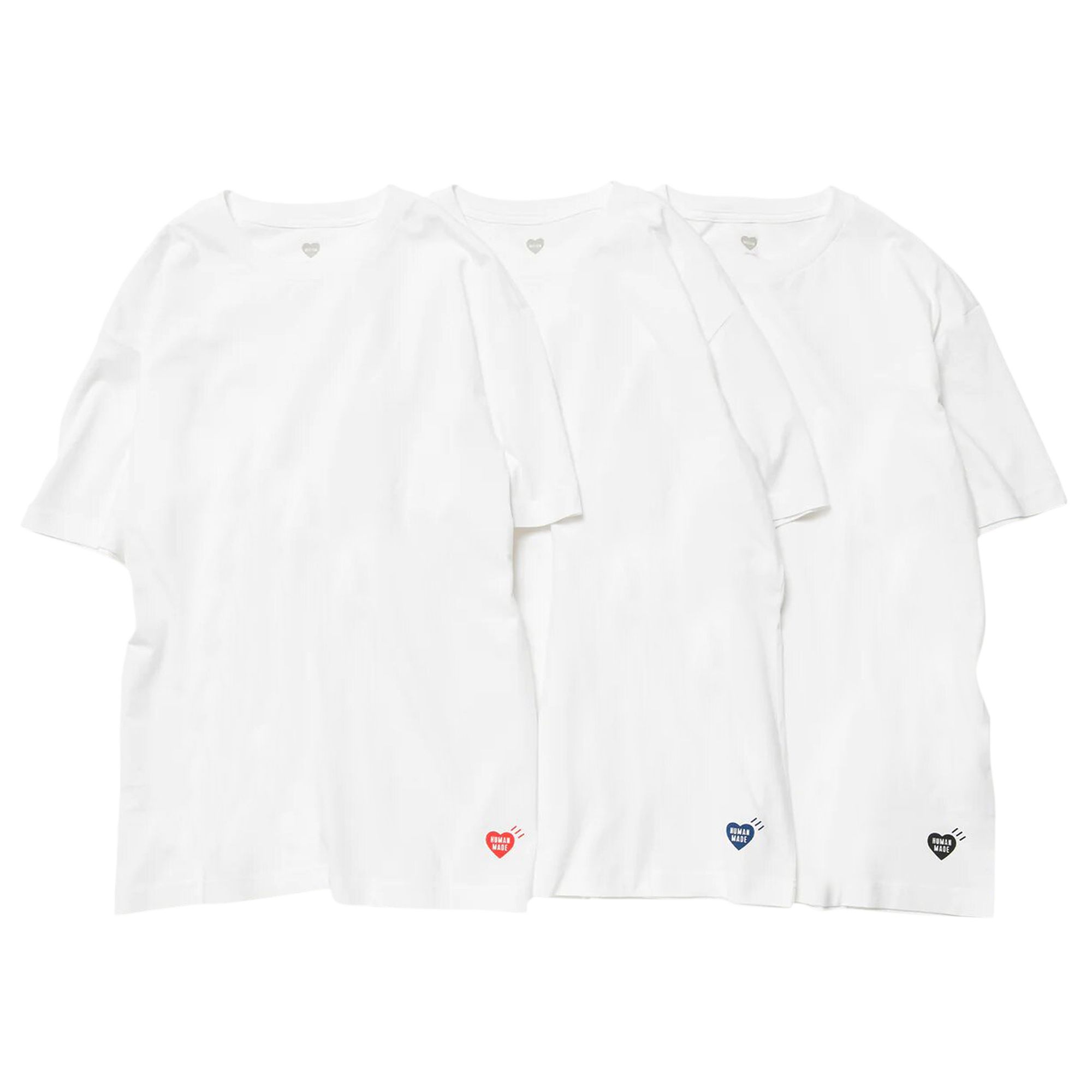 Pre-owned Human Made 3-pack T-shirt Set 'white'