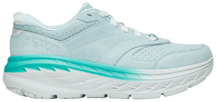 HOKA Bondi L Suede Blue Glass