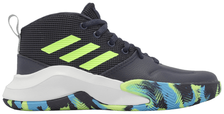 Adidas Own The Game J Wide Legend Ink Signal Green