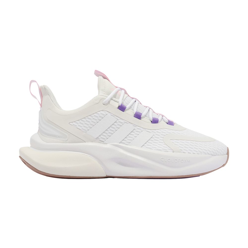 Pre-owned Adidas Originals Wmns Alphabounce+ 'white College Purple'