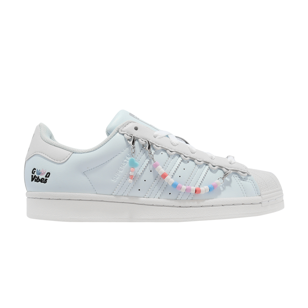 Pre-owned Adidas Originals Wmns Superstar 'good Vibes' In Blue
