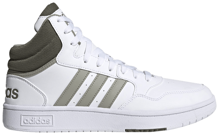 Adidas Hoops 30 Mid Classic White Olive Strata