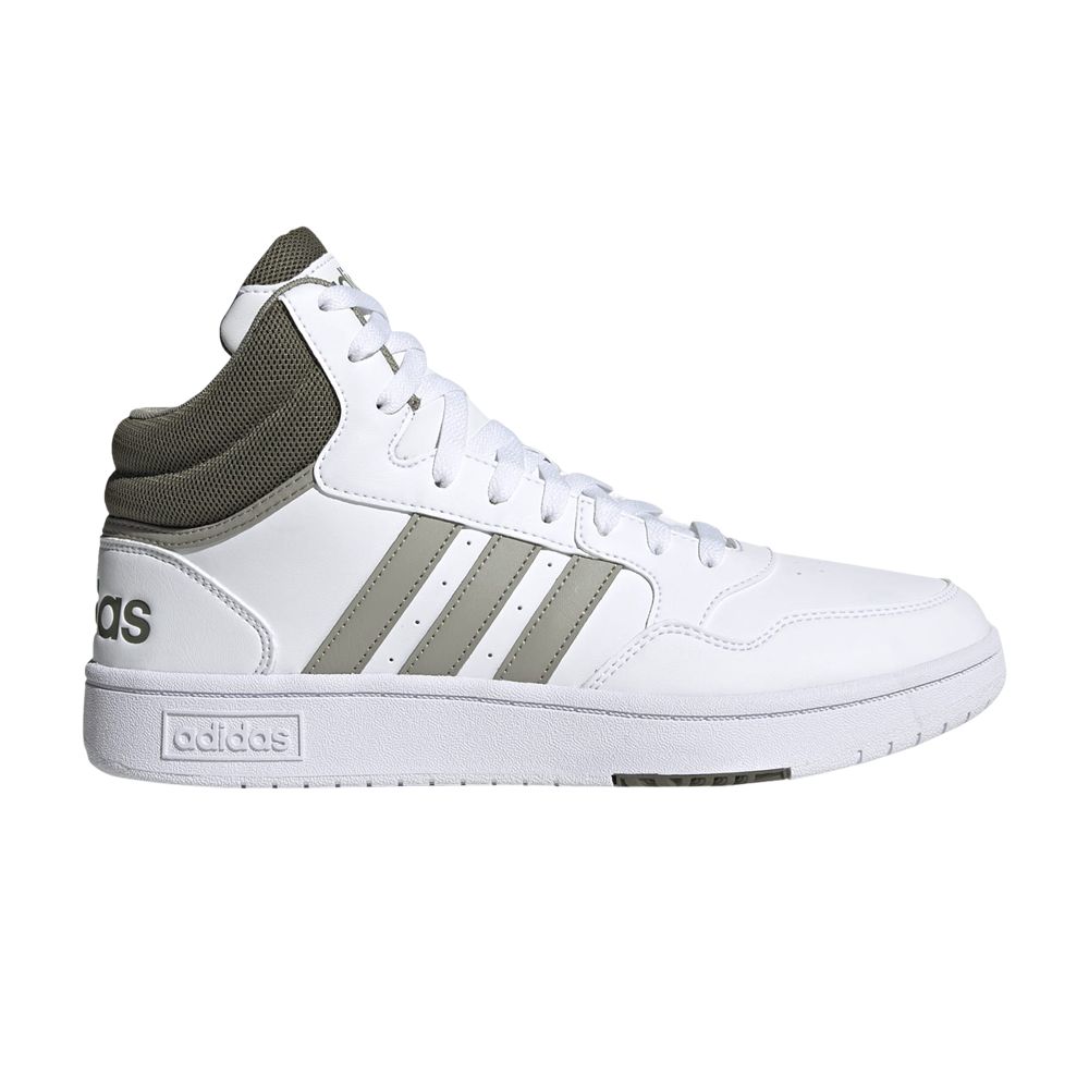 adidas Hoops 3.0 Mid Classic 'White Olive Strata' | Men's Size 13 - HP7894