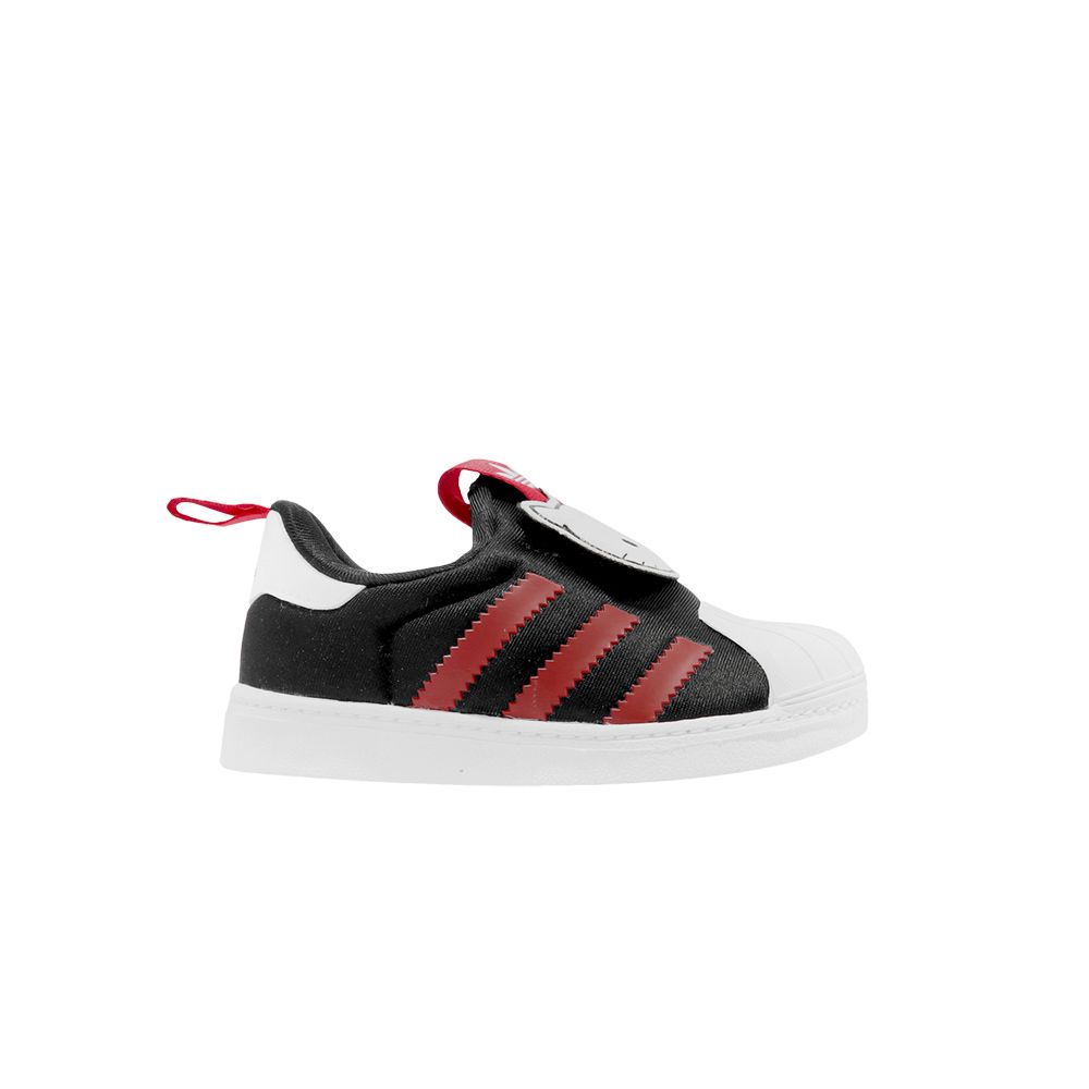 Pre-owned Adidas Originals Adidas Hello Kitty X Superstar 360 I 'black Vivid Red' | Infant Size 9.5