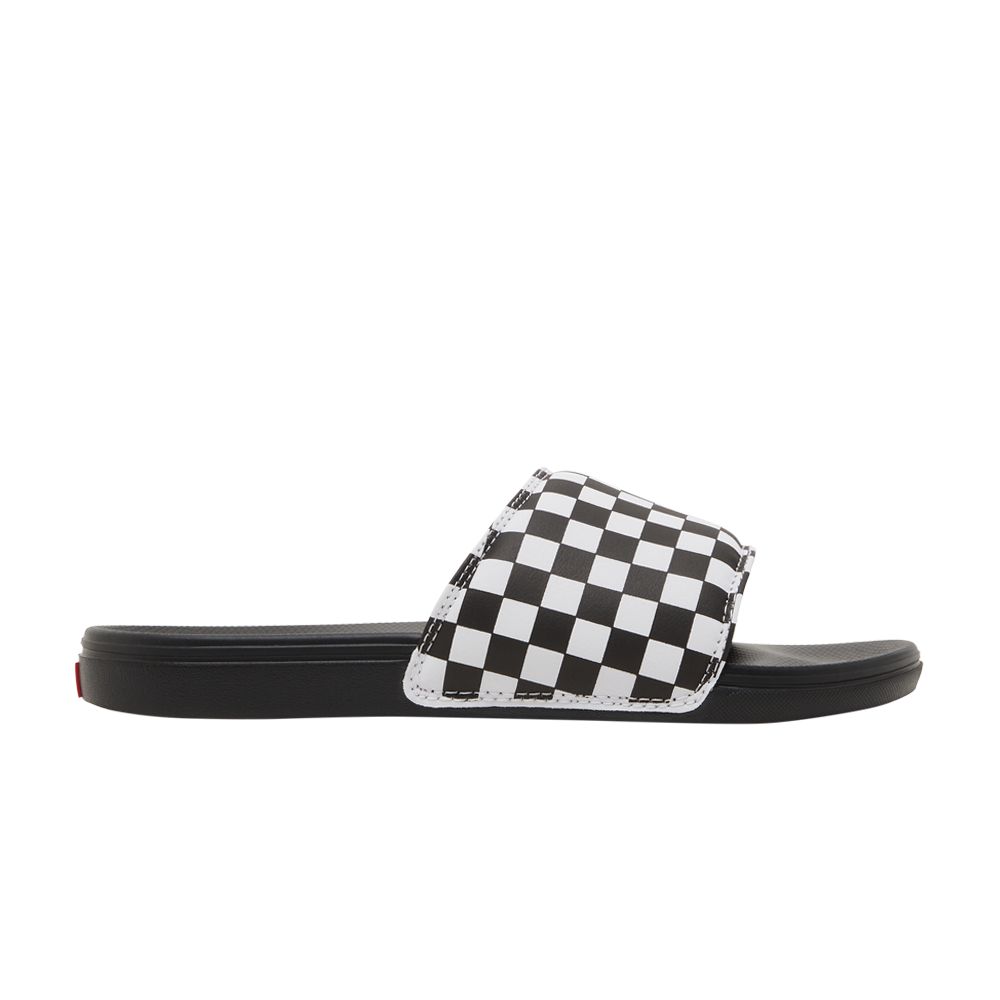 Pre-owned Vans La Costa Slide-on 'black Checkerboard'