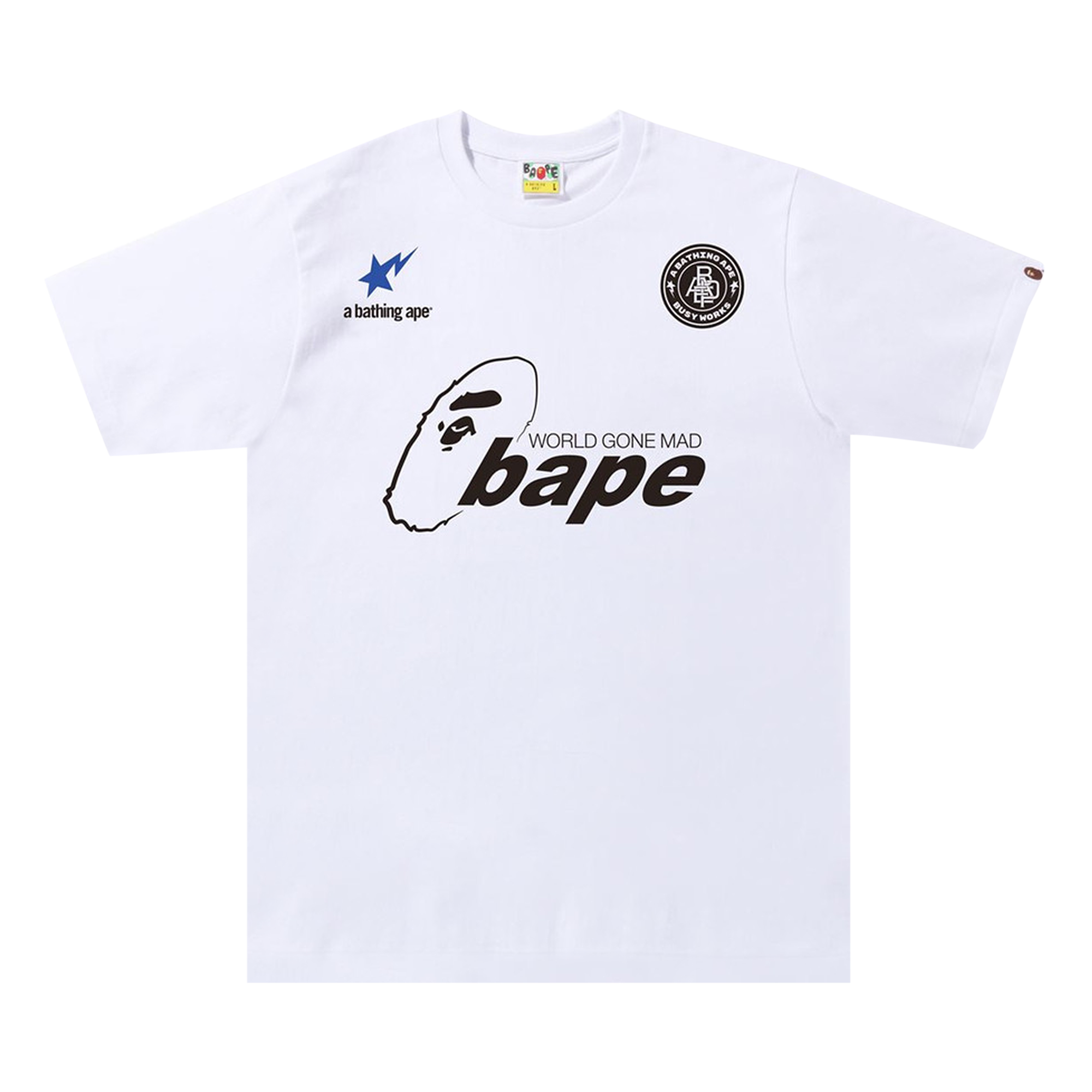 Pre-owned Bape Soccer #1 Tee 'white'