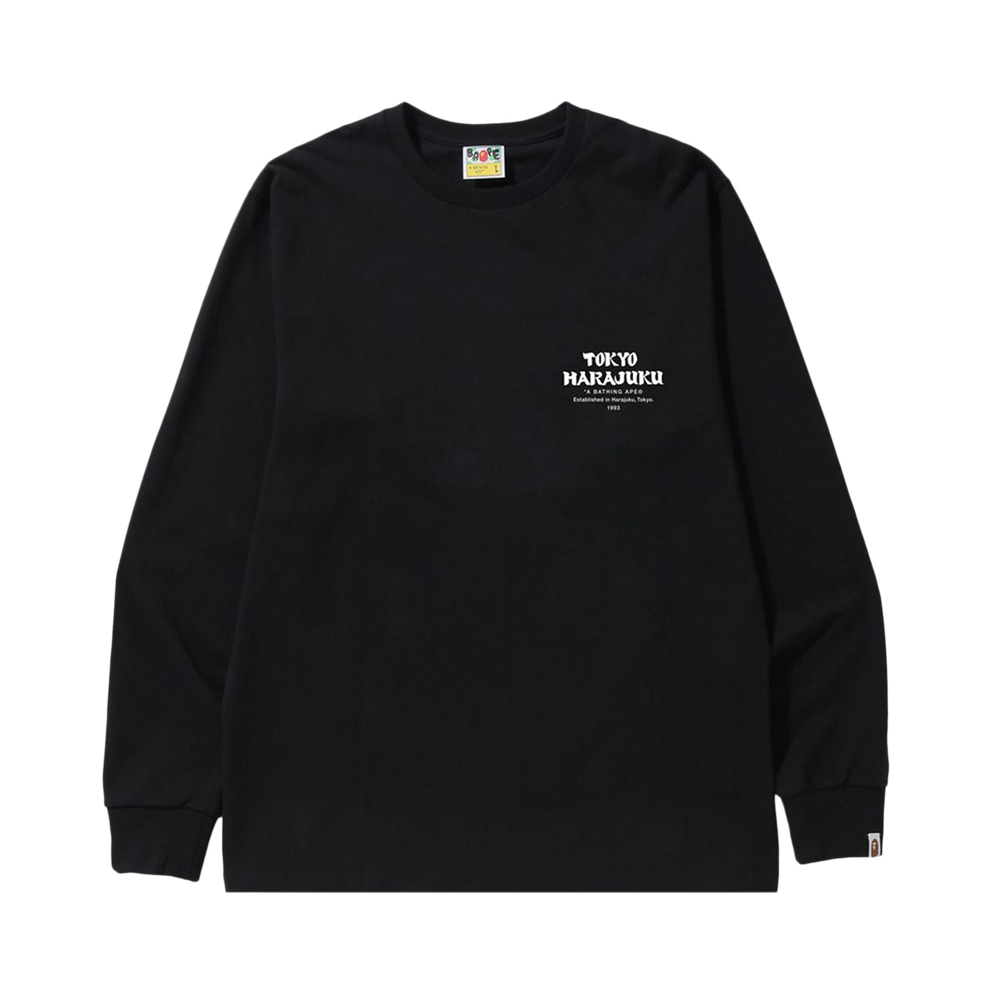 BAPE Japan Culture Daruma Long-Sleeve Tee 'Black' | Men's Size L