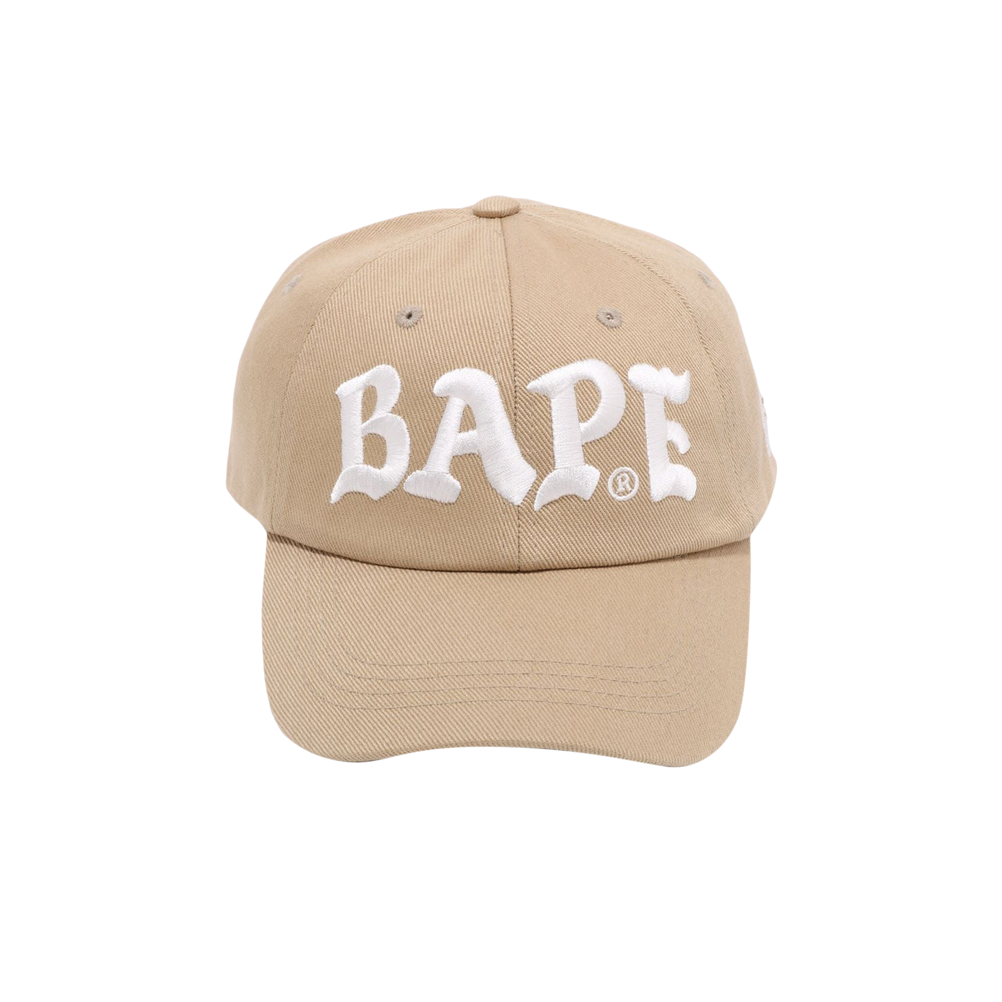 Pre-owned Bape Panel Cap 'beige' In Cream
