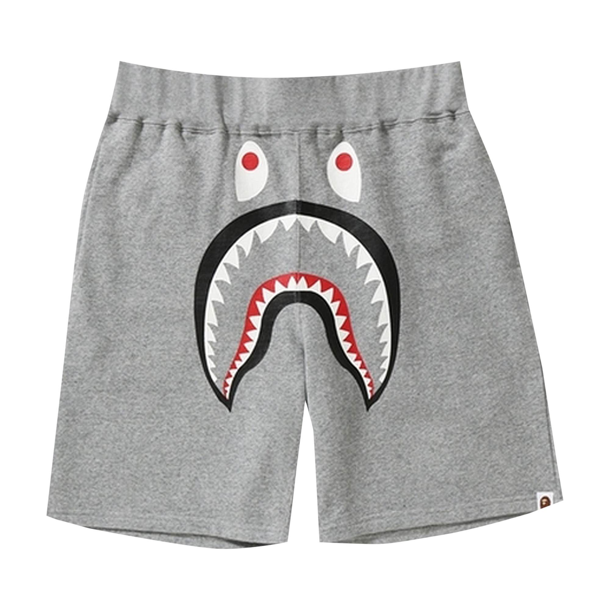 Pre-owned Bape Shark Sweatshorts 'grey'